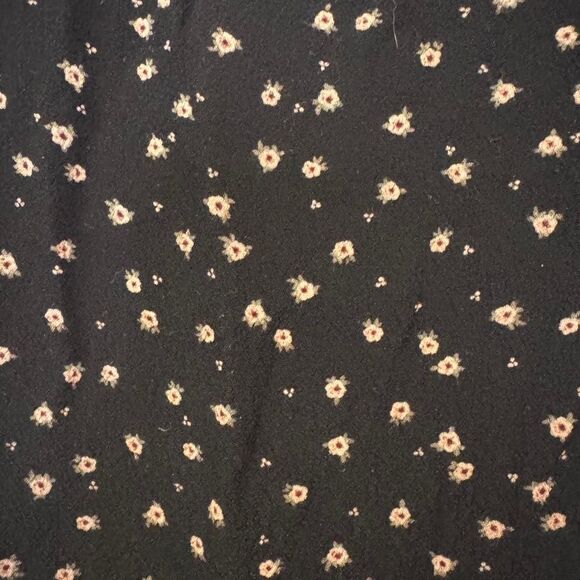 Black Floral Brandi Melville Midi Slip Dress Whimsygoth Indie - Picture 2 of 5